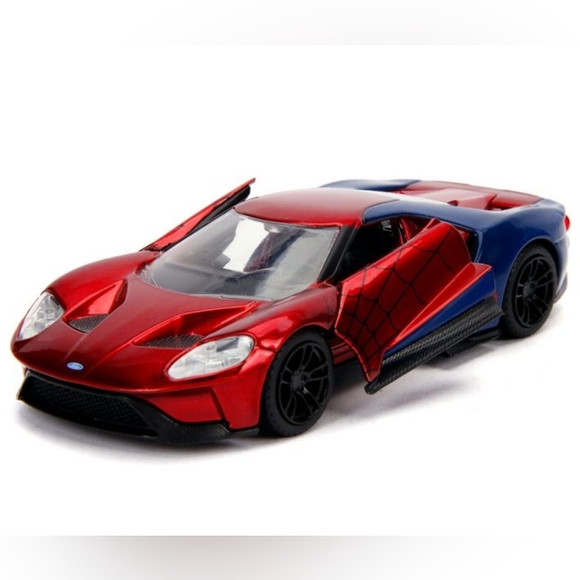 Jada Marvel Spider-Man Ford GT Car NWT - Picture 9 of 12